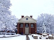 Coleman Hall in winter.