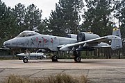 A-10 Thunderbolt II of the USAF in the Portuguese Monte Real Air Base.