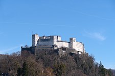 Festung Hohensalzburg von Südwest, gesehen von Leopoldskron