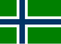 Flag of the island of South Uist (recognised 2017)[11]