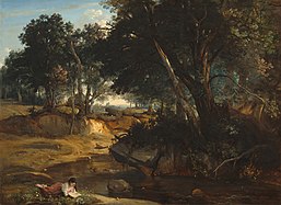 The Forest of Fontainebleau by Jean-Baptiste-Camille Corot (1824)
