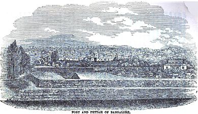 Fort and Pettah of Bangalore (p. 139, 1849)[19]