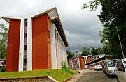 View of IIST student hostels at the Valiamala campus