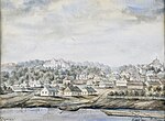 Panorama of Krāslava in 1875-1876