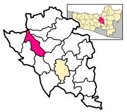 Location within Semarang Regency