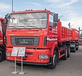 MAZ-6501 flatbed truck with trailer