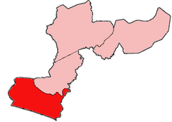 Location of Mambah-Kaba District in Margibi County