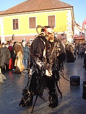 A Straggele costume from Sveti Martin na Muri, northern Croatia, at local carnival in Čakovec (2015)