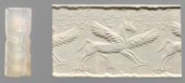 Cylinder seal and impression, 14th–13th century BC