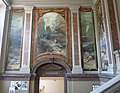 frescoes in the entrance hall