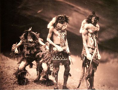 Navajo Yebichai (Yei Bi Chei) dancers, 1900