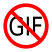 No GIFs sign.