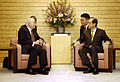 Robert Gates meets with Yasuo Fukuda