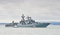 Vice-Admiral Kulakov arriving at Portsmouth, UK in August 2012.