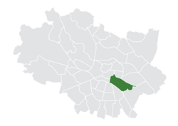 Location of Przedmieście Oławskie within Wrocław