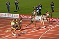 Image 26The finish of a women's 100 m race (from Track and field)