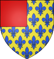 Arms of the Thouars Family. The reverse of the arms of France.