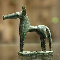8th-century BC bronze votive horse from Olympia