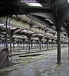Bush shed at Central Railroad of New Jersey Terminal in Jersey City, New Jersey, the largest ever built[7]