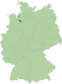 Karte Bremen, Deutschland