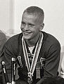 Don Schollander, winner of the 4×200-metre freestyle relay.