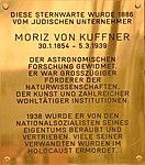 Moriz von Kuffner - Gedenktafel