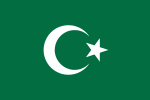 Inoffizielle Flagge der bosnischen Muslime, häufig an Moscheen zu sehen, wird von der Bevölkerung seltener gehisst