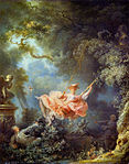 The Swing; by Jean-Honoré Fragonard; 1767; oil on canvas; 81 x 64 cm; Wallace Collection (London)[169]
