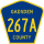 County Road 267A marker