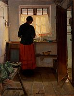 Anna Ancher: Mädchen in der Küche, 1886