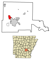 Location in Jefferson county and Arkansas
