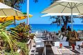 Restaurants along Boucan Canot beach[50]