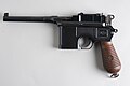 Mauser C96 "Broomhandle" pistol. Acquired from the German Empire.