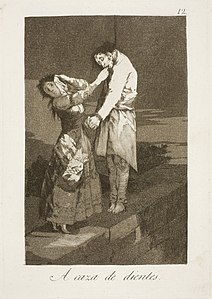 Capricho No. 12: A caza de dientes (Out hunting for teeth)