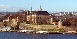 Akershus Fortress, in modern Oslo, was the namesake and center of the region of Akershus since the Middle Ages, and was located within Akershus main county until 1919.