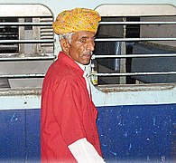 An Indian Railways porter