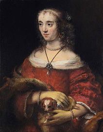 Rembrandt, Portrait of a Lady with a Lap Dog, c. 1665