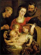 Peter Paul Rubens Madonna of the Basket. 114 × 80 cm.