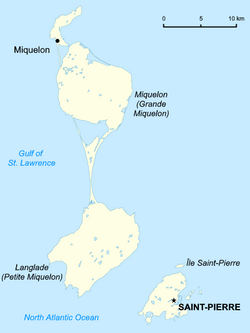 Location of Geography of Saint Pierre and Miquelon