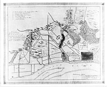A map published in 1891 depicting the Battle of Savannah