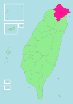 Location of Taipei–Keelung metropolitan area