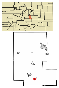 Location of the City of Victor in Teller County, Colorado.