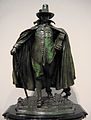 The Puritan, bronze (1883–1886), outdoors in Springfield, Massachusetts, and indoors at the Metropolitan Museum of Art and the National Gallery of Art.