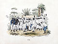 Image 10Funeral at slave plantation, Suriname. Colored lithograph printed circa 1840–1850, digitally restored. (from History of Suriname)