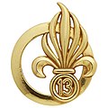 Beret insignia of the 13th Demi-Brigade of the Foreign Legion