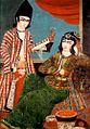 Painting of a Persian couple