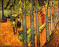 Falling Autumn Leaves, Vincent van Gogh, 1888