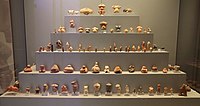 Ancient Greece Early and Middle Neolithic Clay Figurines from Thessaly, 6500-5300 BC.