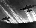 Several B-17 in flight over Europe