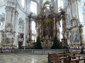 The altar of the Seven Holy Helpers, Vierzehnheiligen, Germany